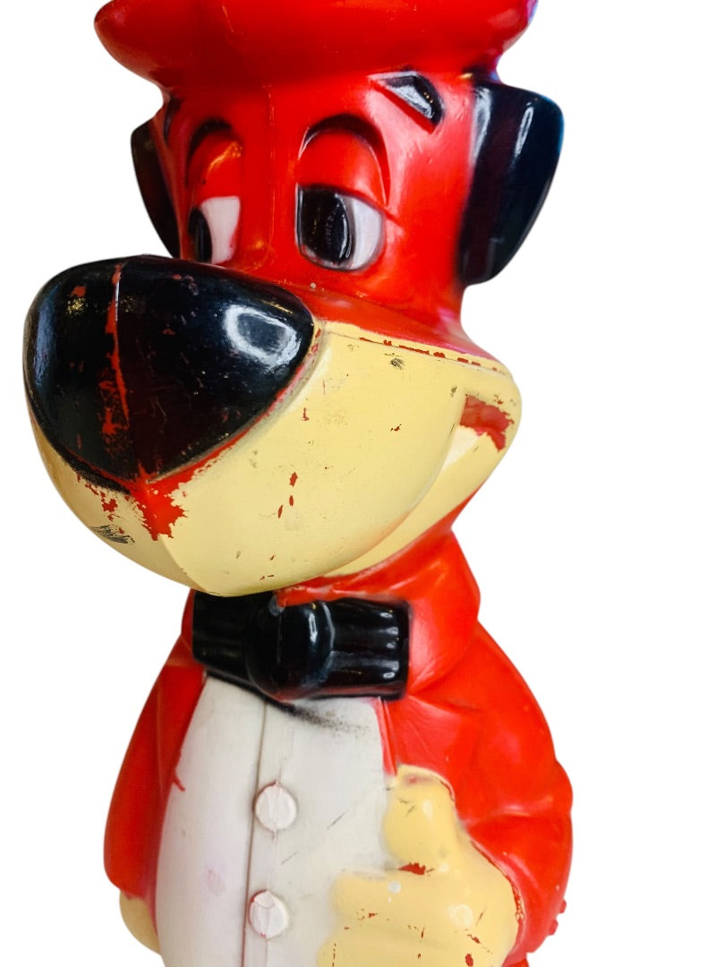 1960 Huckleberry Hound Blow Mold Bank 15 Inches Knickerbocker Hanna Barbera