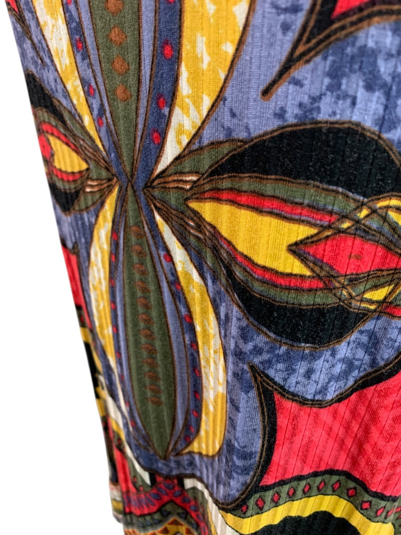 Medium Multiples Tunic Top Womens Vibrant Color Soft Abstract