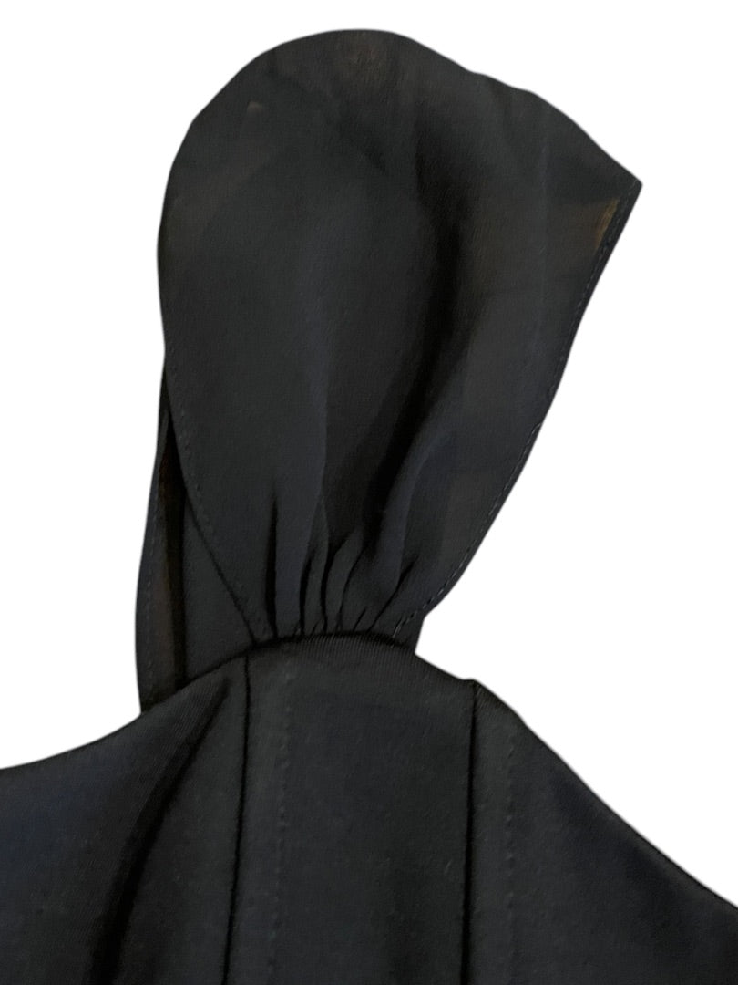 Small Altar'd State Crop Top Corset Boning Back Zipper Black