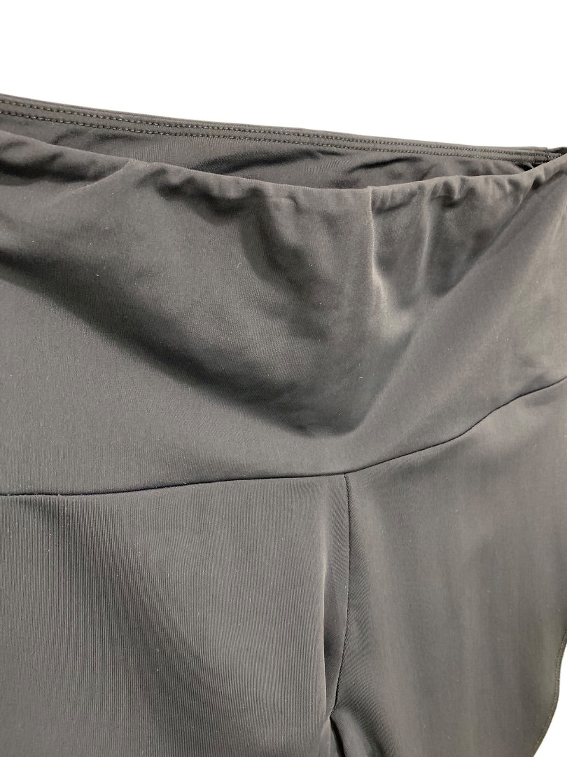 Medium Large Onzie Womens Activewear Leggings Color Block Mesh Calf