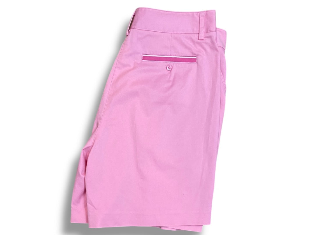 Size 8 Lilly Pulitzer Womens Pink Chino Shorts Coolmax Blend