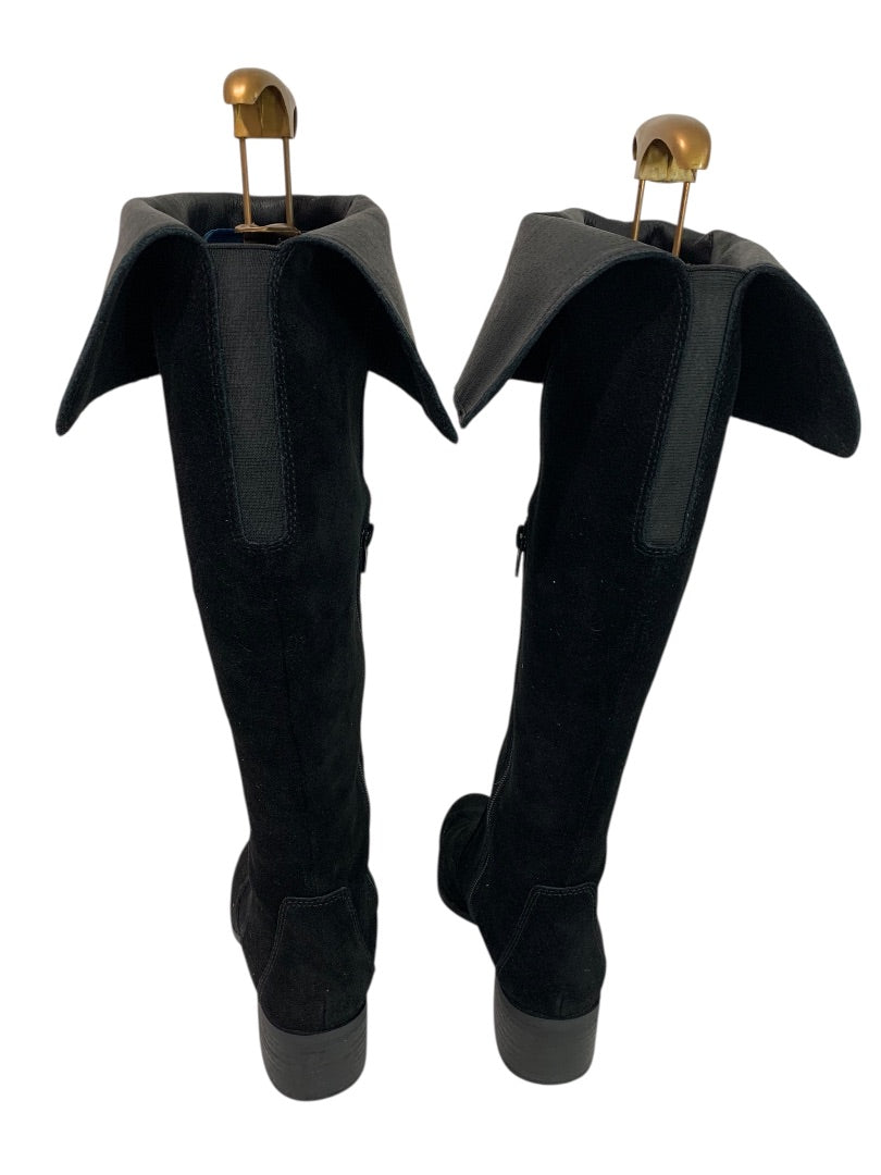 Size 6 Corso Como Womens Black Suede Over Knee Boots Loval