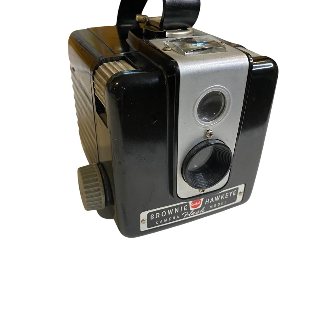 Vintage Kodak Brownie Hawkeye Box Camera Flash Model Untested As Is