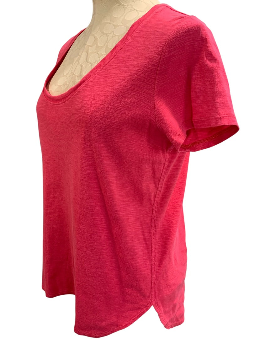 Medium Tommy Bahama Womens Hot Pink Tshirt Tunic Hi Lo Hem