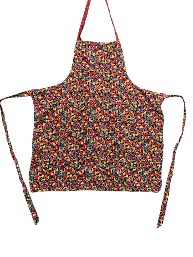 Vintage Bib Apron Garden Theme Pocket Faced Sewing Theme