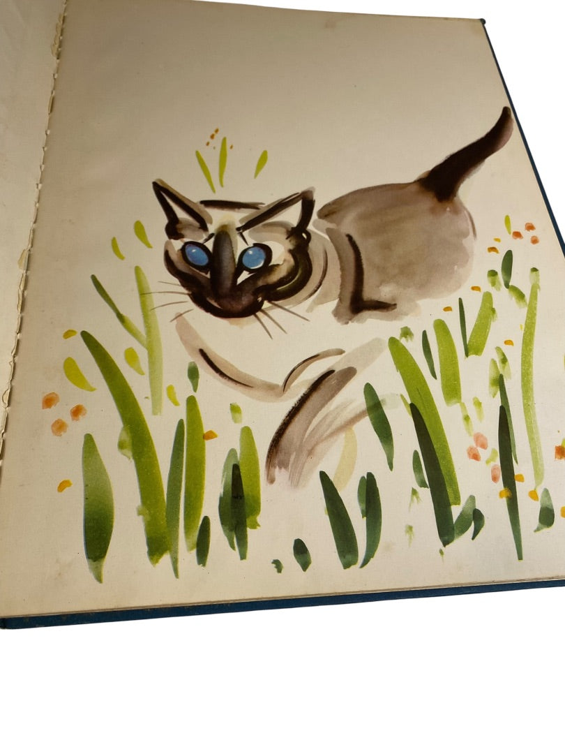 Vintage Scrap Junk Journal Ephemera Book The Kittens ABCs