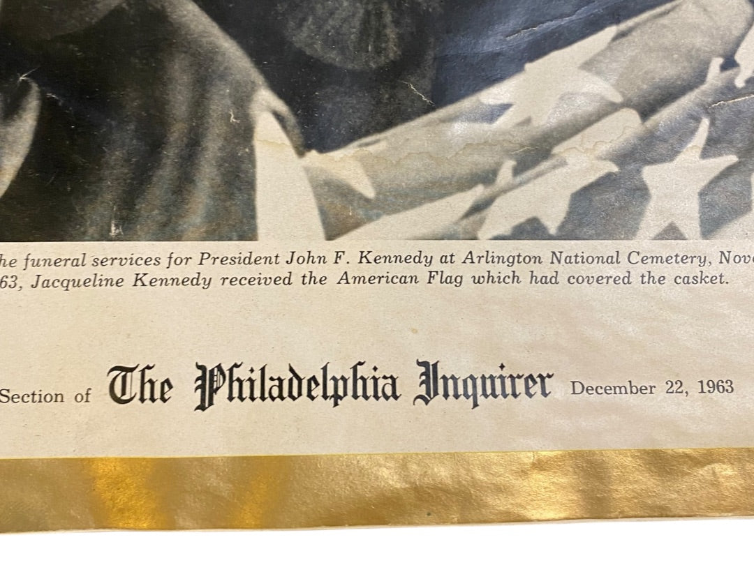 Philadelphia Inquirer 1963 Pictorial Tribute JFK Jacqueline Kennedy