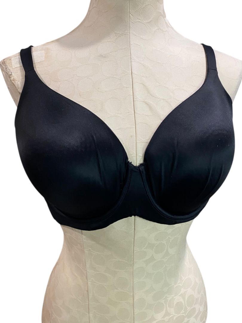 XL Warners Black Tshirt Bra All You Need Underwire Padded RA1051C Easy Size