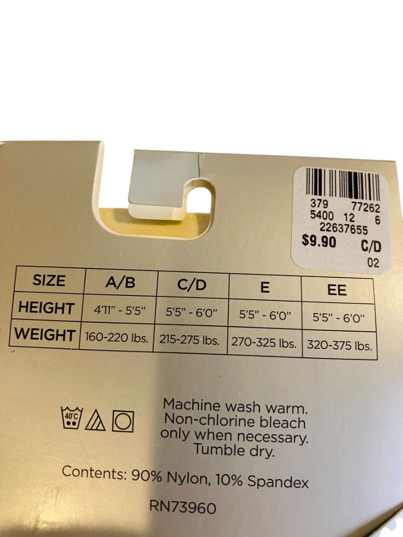 Avenue Body New Footless Capri Tights Plus Size C/D Cream