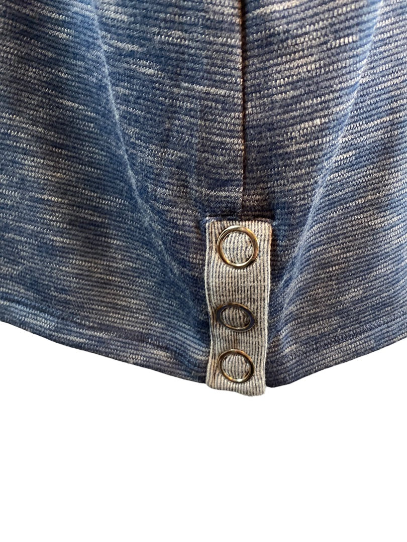 XL Weekends by Chico's Women's Blue Round Neck Casual Pullover Shirt