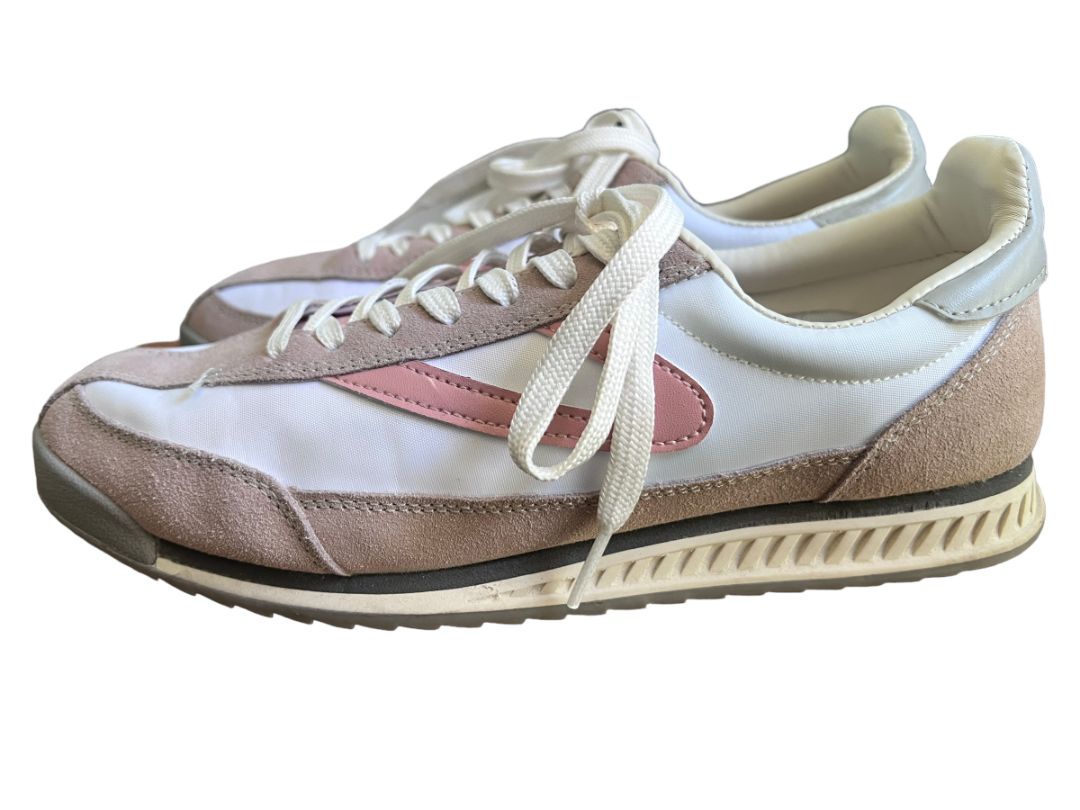 9 TRETORN Women's Rawlins Retro Sneaker Shoes Blush White