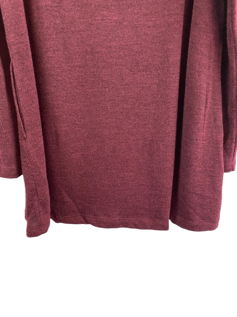 1X Attitudes by Renee Women's Cold Shoulder Cowl Neck Sweater Eggplant