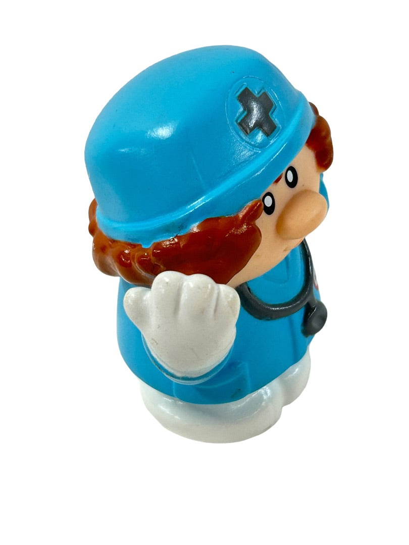 Little Tikes Play Figurine Chunky Doctor Nurse Blue 2.5"