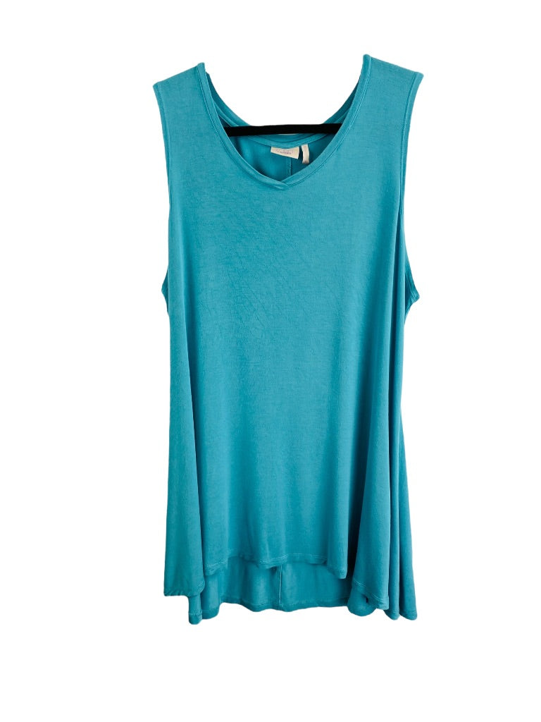 1X LOGO Layers Women's Turquoise Tunic Tank Top Soft