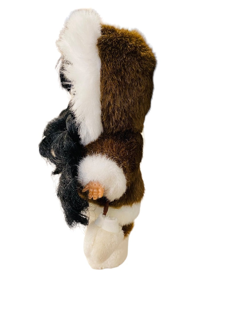 Kipmik "Northern Neighbors" Alaskan Inuit Doll Girl Braids 7.5"