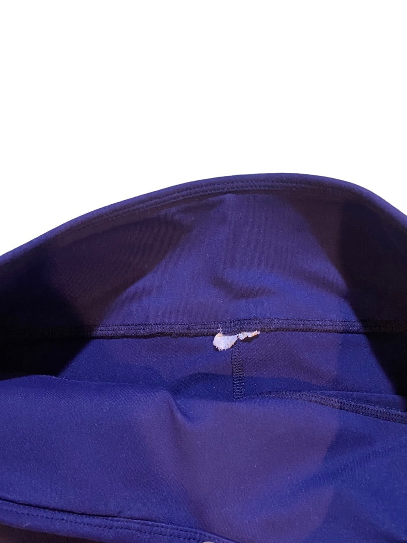 XS Fabletics Dark Blue Activewear Crop Leggings Womens 21" Inseam