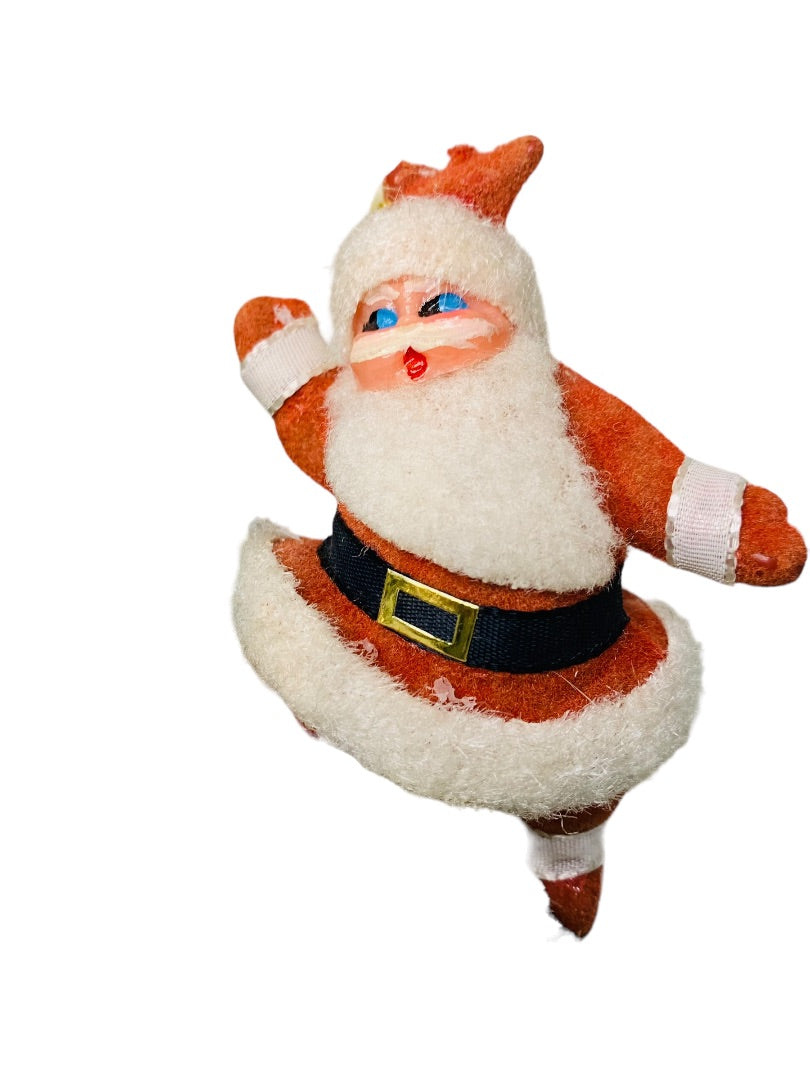 Midcentury Holiday Christmas Decor Santa Mouse Trees Plastic Deer Kitshy Craft