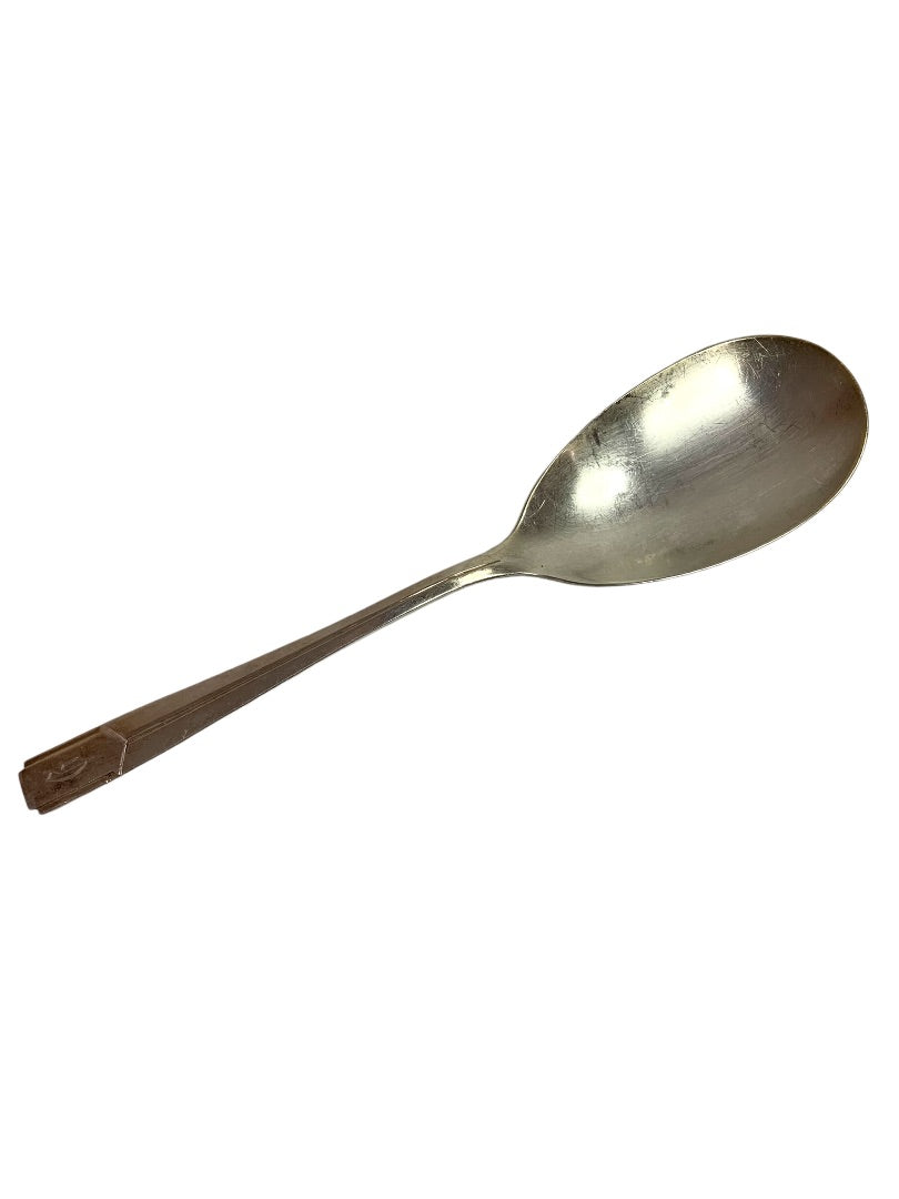 Vintage Holmes and Edwards IS Casserole Serving Spoon Monogram "G"