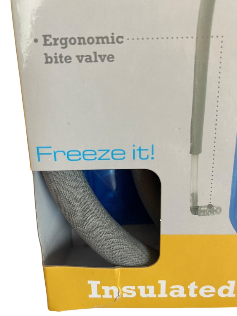 Outdoor Products Blue 2L Cool Gel Reservoir Bottle Quick Release Hose NEW