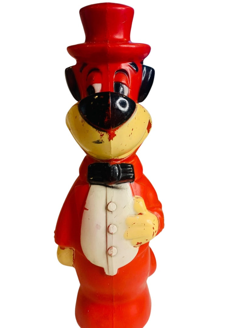 1960 Huckleberry Hound Blow Mold Bank 15 Inches Knickerbocker Hanna Barbera