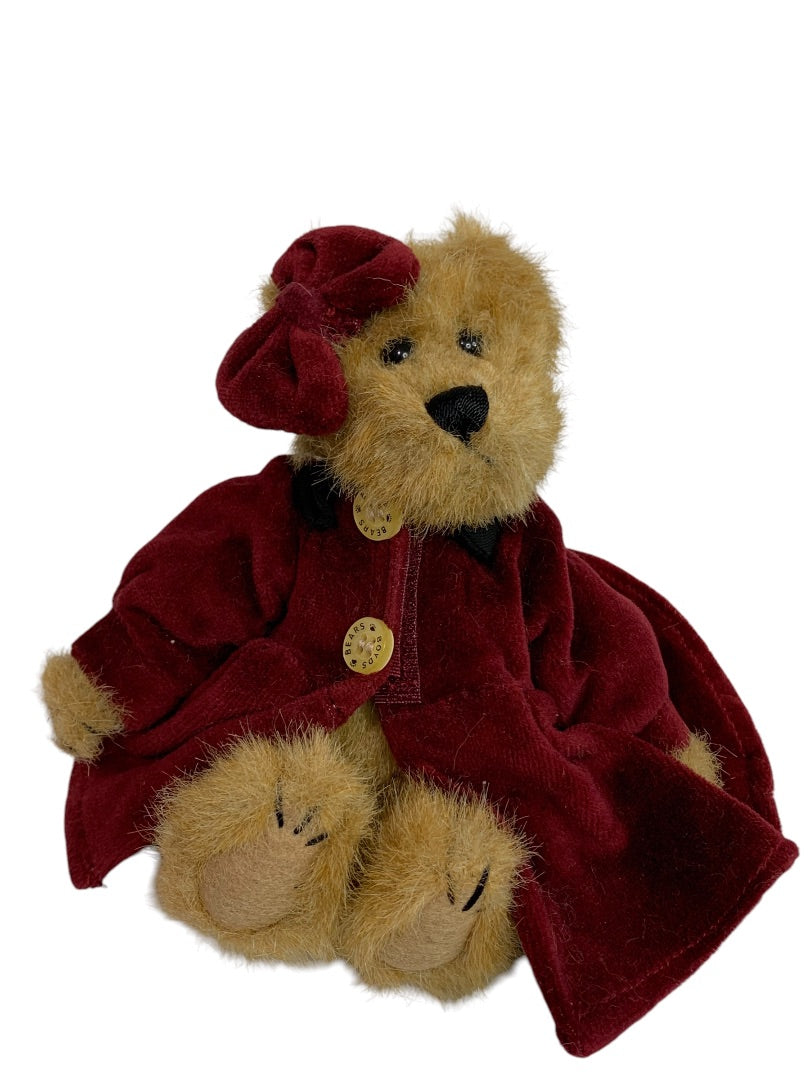 Boyds Bears Plush Jointed 1990s Red Velvet 6 Inch Articulated