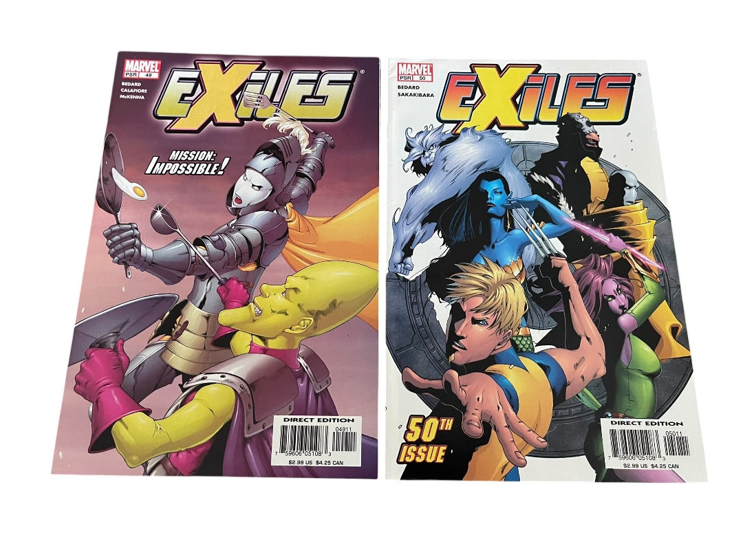 Marvel Exiles #47-54 Bedard Sakakibara Calafiore McKenna