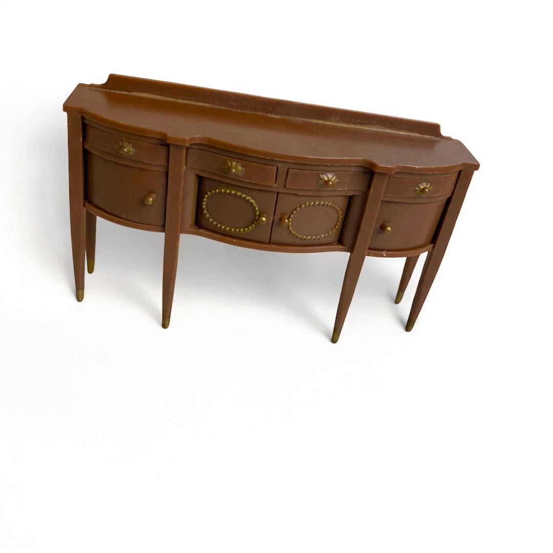 1960s Marx Any Room Dollhouse Miniature Furniture 1:18 Buffet Sideboard