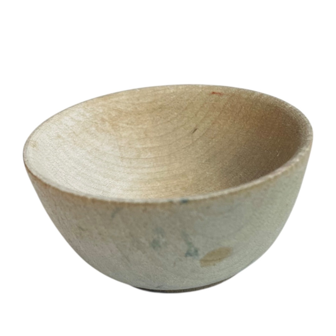 Turned Wooden Miniature Dollhouse Bowl 2.25 Inch Diameter