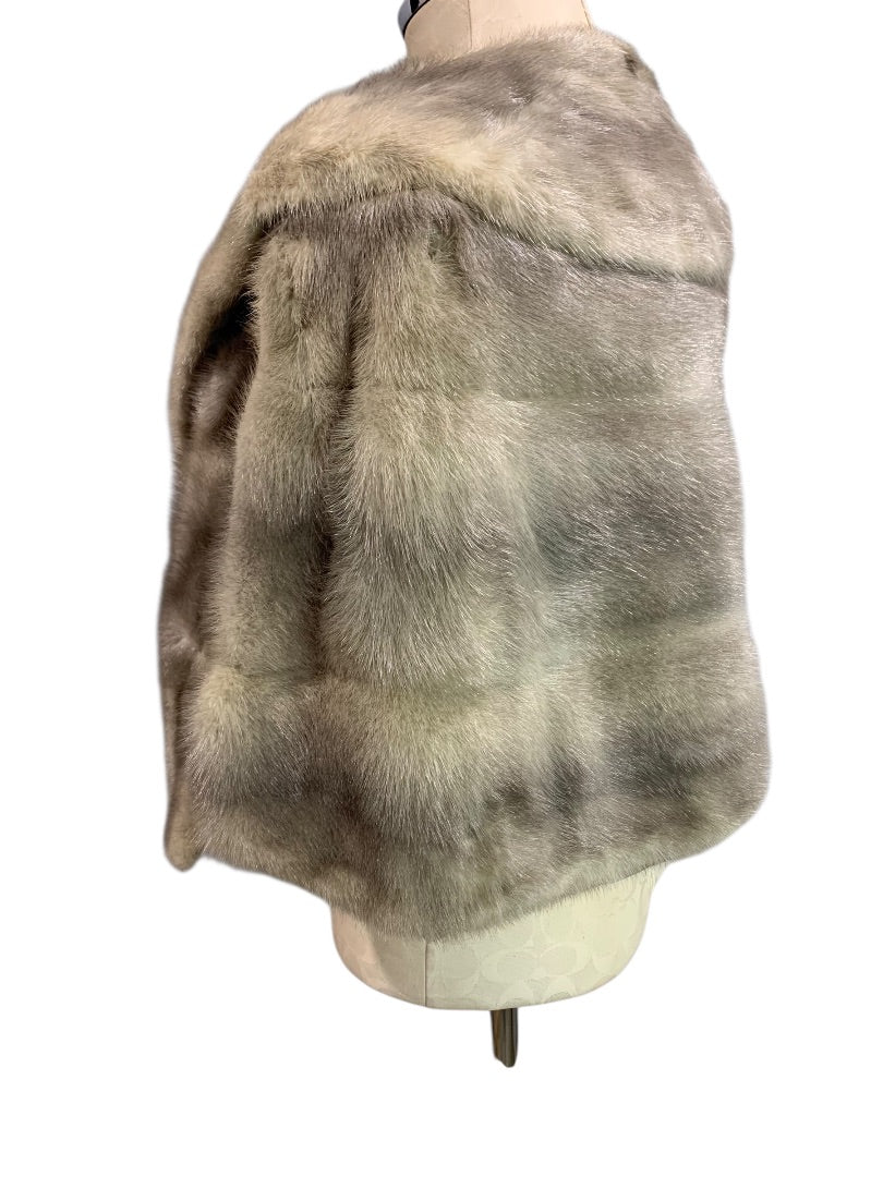 1950s Mink Shawl Stole Womens Seidel Furrier Philadelphia Collared