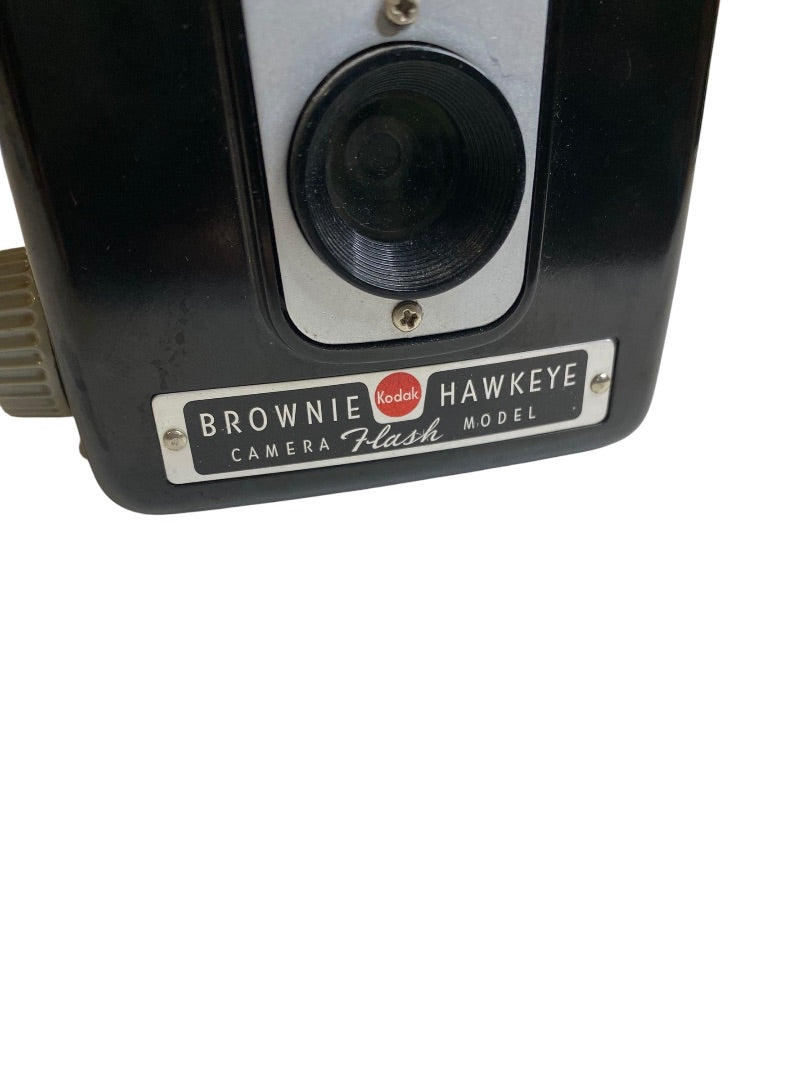Vintage Kodak Brownie Hawkeye Box Camera Flash Model Untested As Is