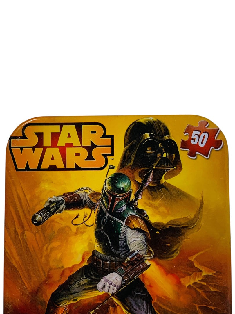 Star Wars Puzzle in Tin 5"x7" New Sealed 50 Piece Item#18663