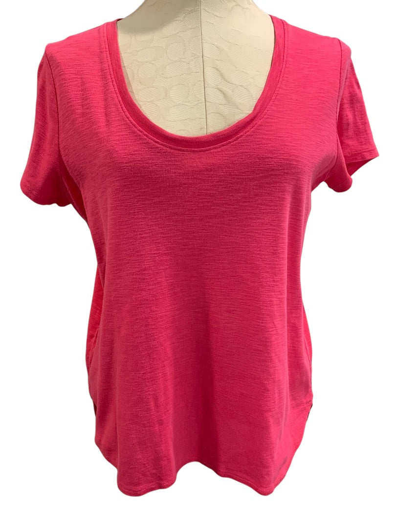 Medium Tommy Bahama Womens Hot Pink Tshirt Tunic Hi Lo Hem