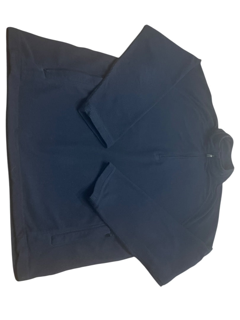 Large Adidas Climawarm 3/4 Zip Mens Pull Over Thermal Shirt Navy Blue