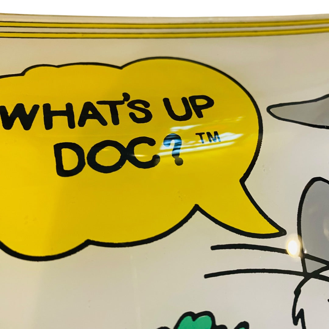 1986 Warner Bros. Bugs Bunny What’s Up Doc? Cartoon Glass Ceiling Light Shade