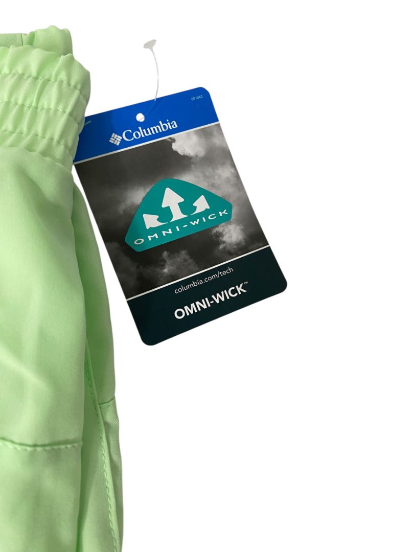1X Columbia Womens Hike Short Green New Omni-Wick Pull On Lined