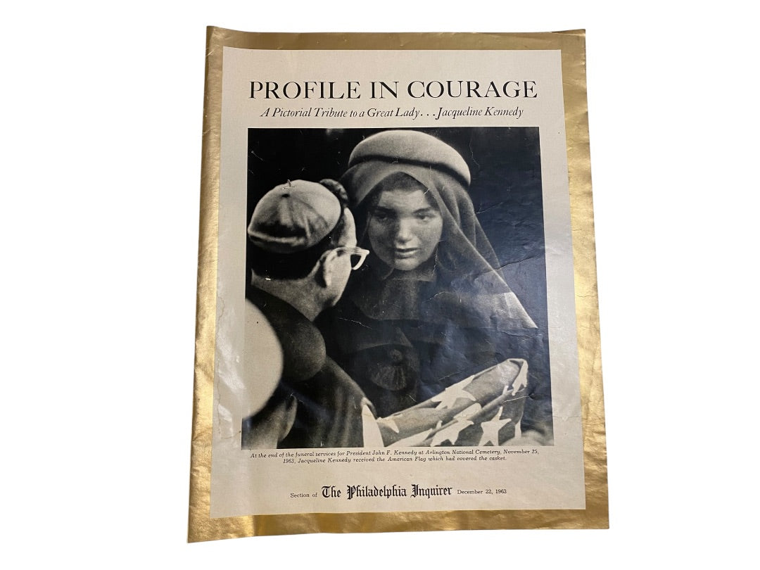 Philadelphia Inquirer 1963 Pictorial Tribute JFK Jacqueline Kennedy