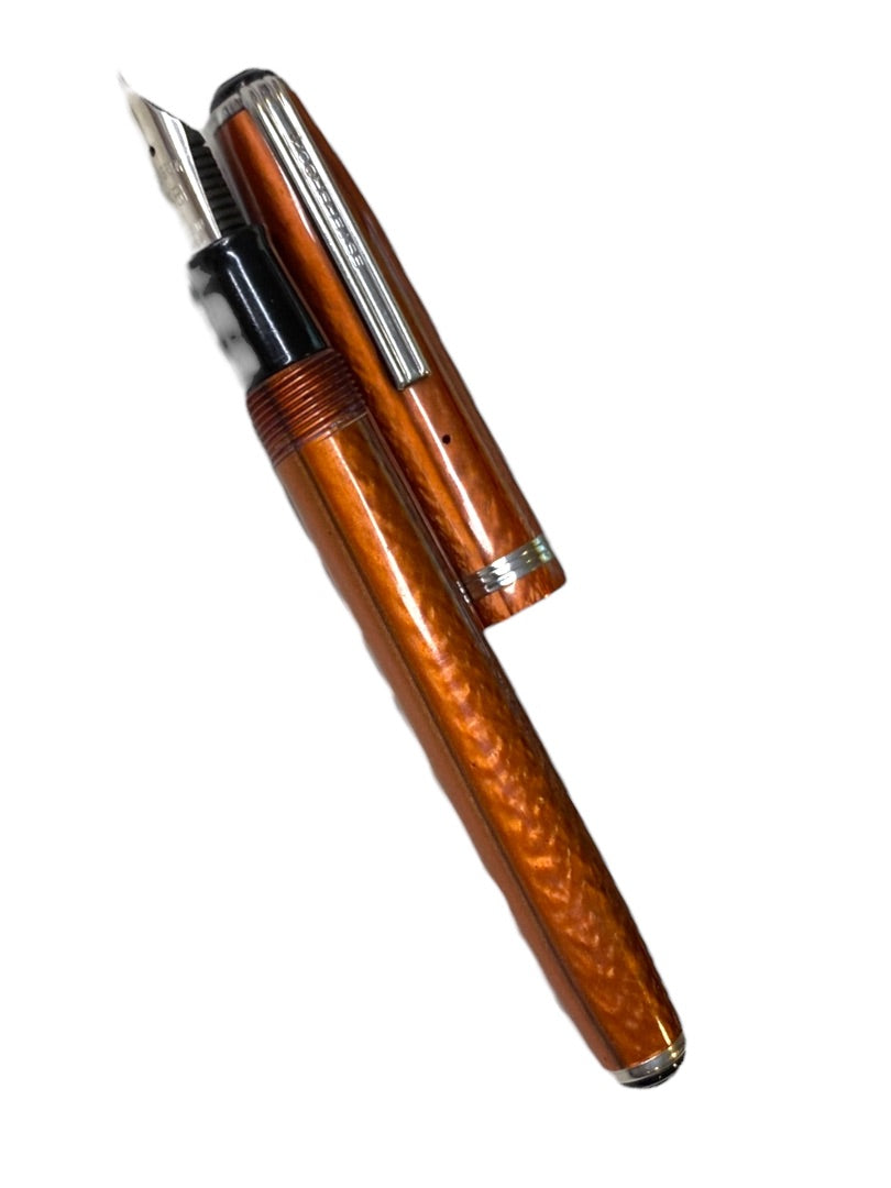 Esterbrook Fountain Pen Copper Marbled 1551 Nib Medium Firm Student
