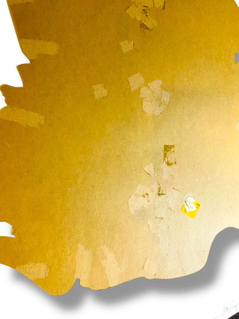 Vintage Dennison Bunny Rabbit Couple Diecut 16" Retro Easter