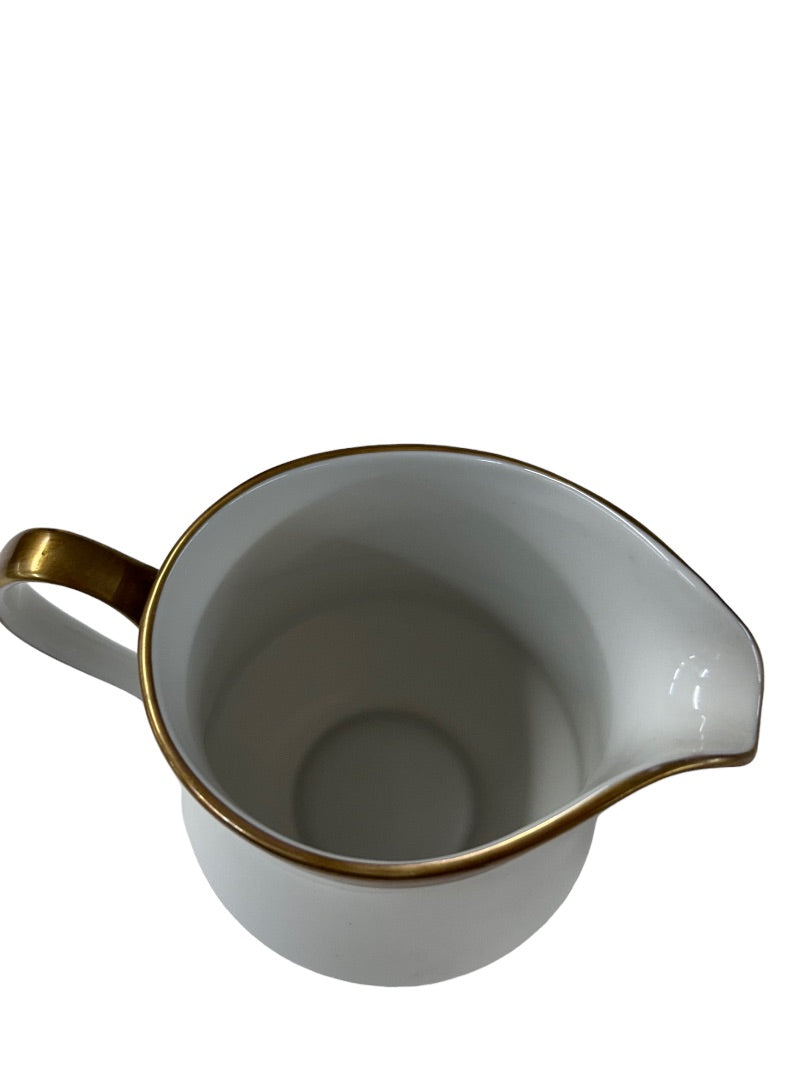 Sango Royalty Pattern White Gold Trim Leaf Creamer 1970s