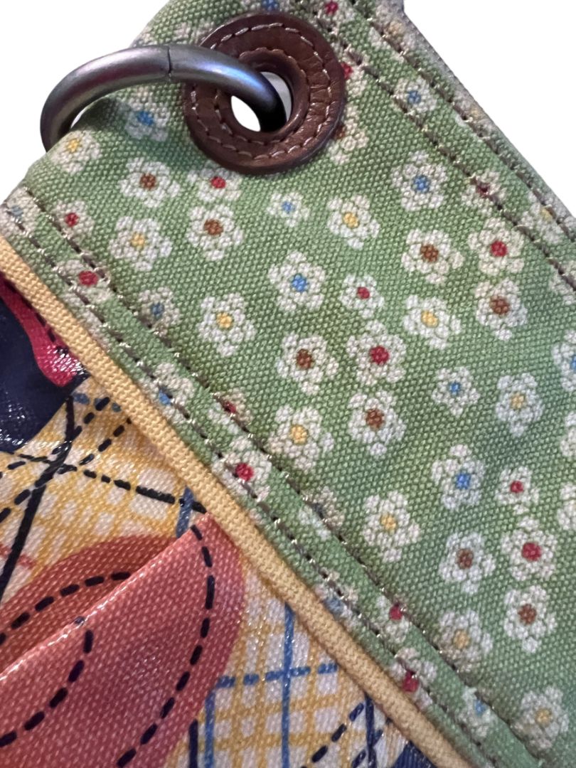 Fossil Coated Canvas Floral Crossbody Shoulder Bag Boho