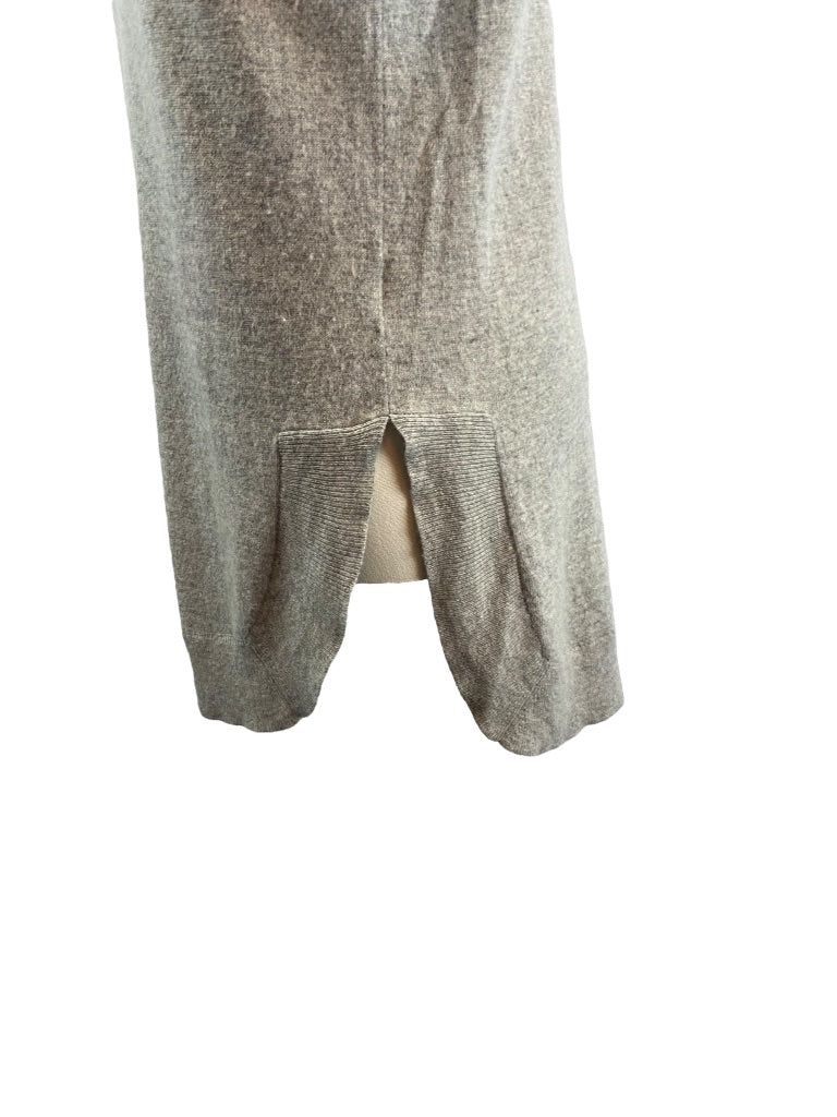 XS J.Crew Women's Wool Blend Tunic Sweater Gray Round Neck AC624