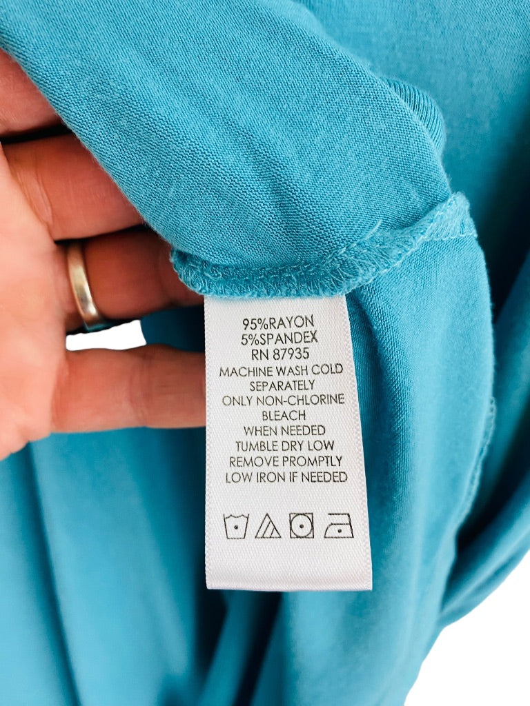 1X LOGO Layers Women's Turquoise Tunic Tank Top Soft