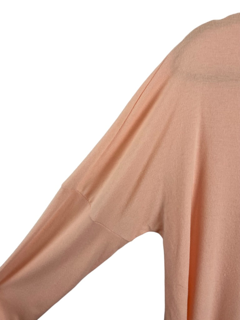 XXL Women's Pink Long Sleeve Tshirt Unbranded Modified Scoop Neck