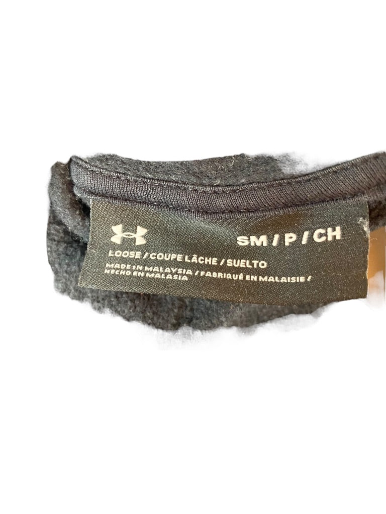 Small Under Armour Women's Loose Fit Pull Over Hoodie Sweatshirt Black Rose Gold