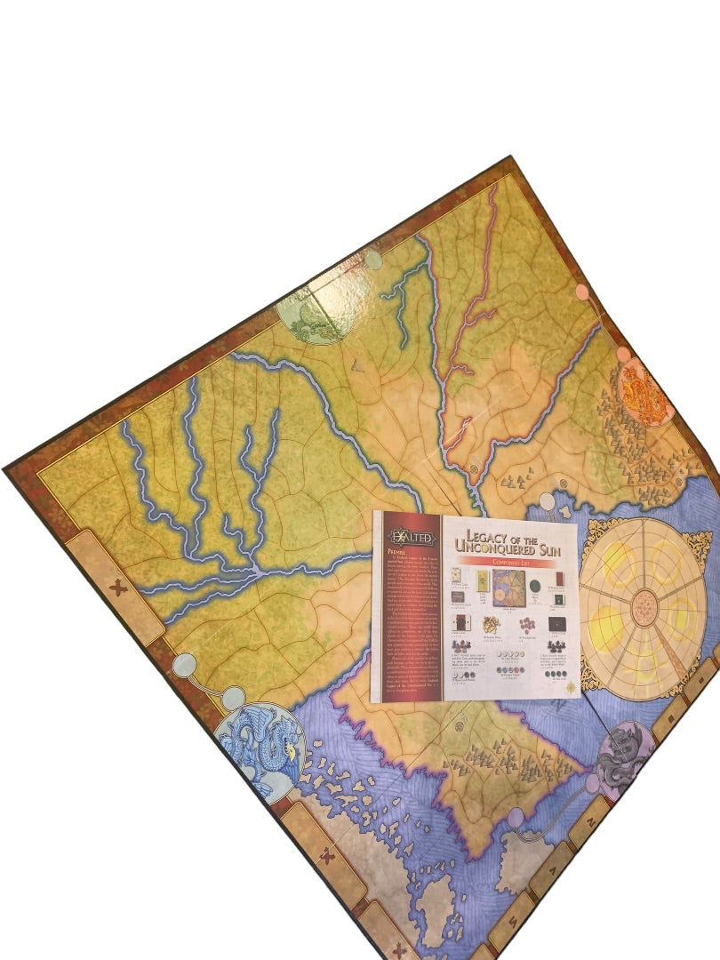 Legacy of the Unconquered Sun Game Replacement Game Board and Instructions Exalted 2nd Edition