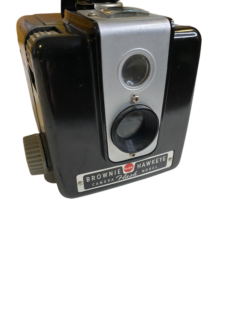 Vintage Kodak Brownie Hawkeye Box Camera Flash Model Untested As Is