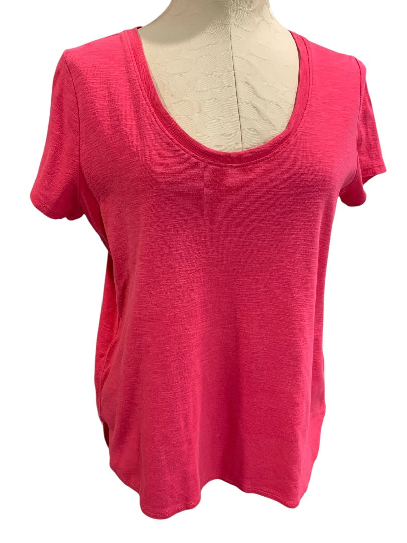 Medium Tommy Bahama Womens Hot Pink Tshirt Tunic Hi Lo Hem