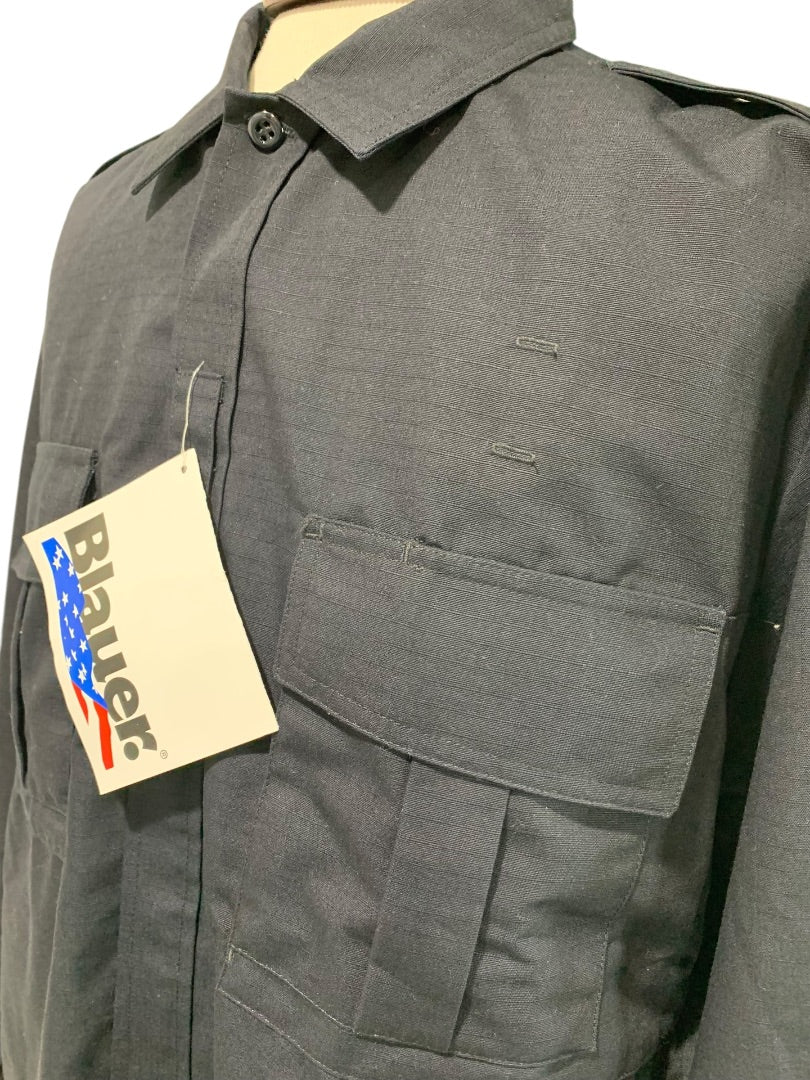 Large Regular Blauer Mens New Dark Navy Tactical Shirt Style 8730