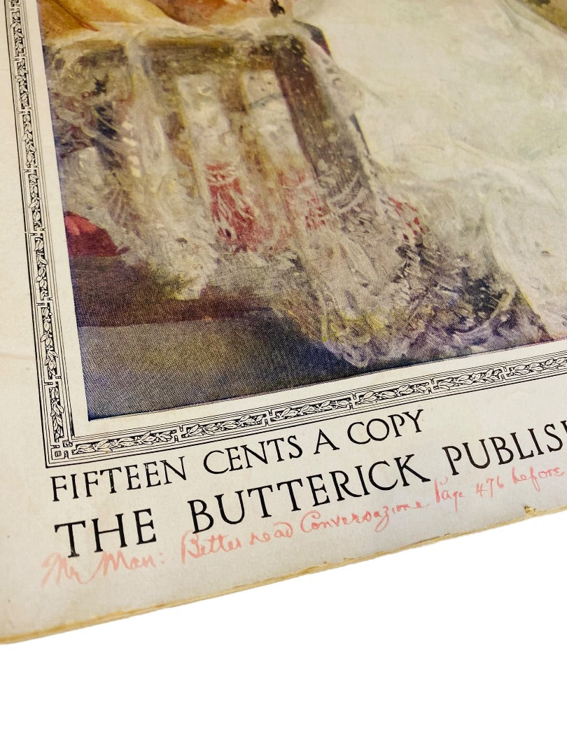 Antique The Delineator Magazine June 1910 Butterick Publishing