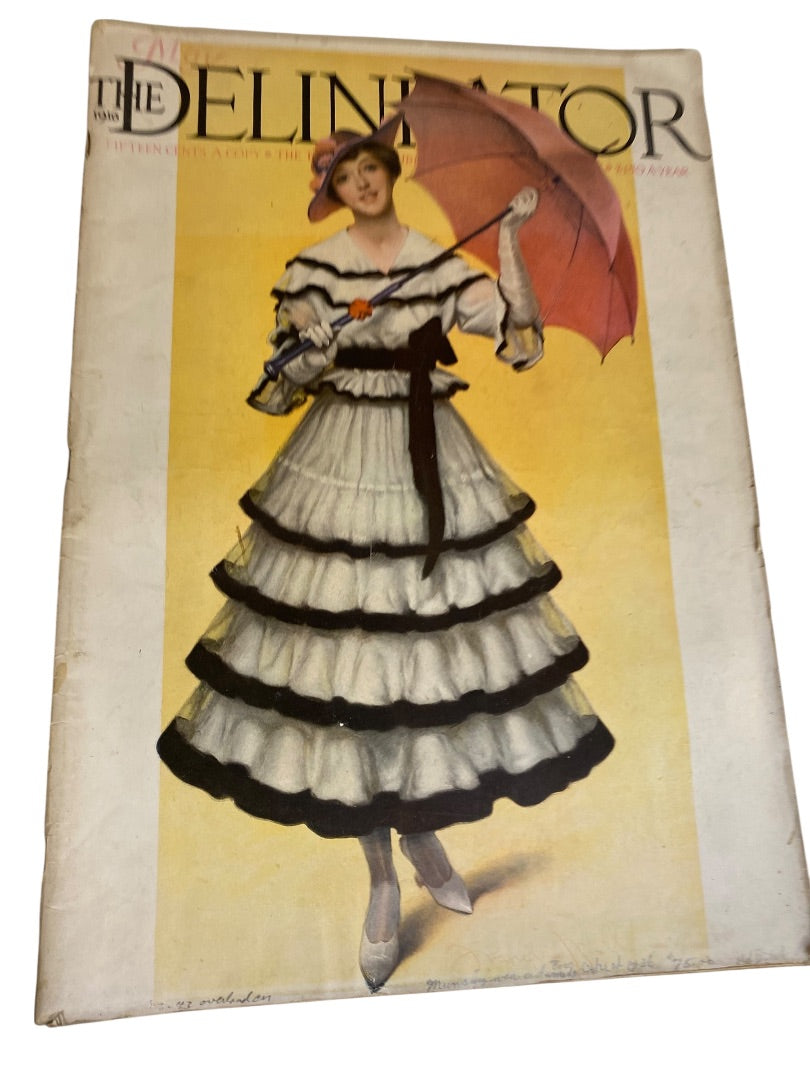 Antique The Delineator Magazine June 1916 Butterick Publishing